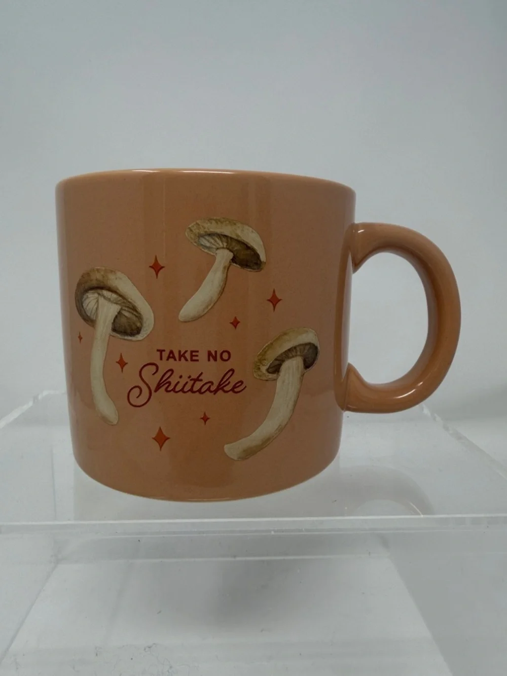 Molly & Rex “Take No Shitake” Ceramic Coffee Cup 14.6 fl. Oz